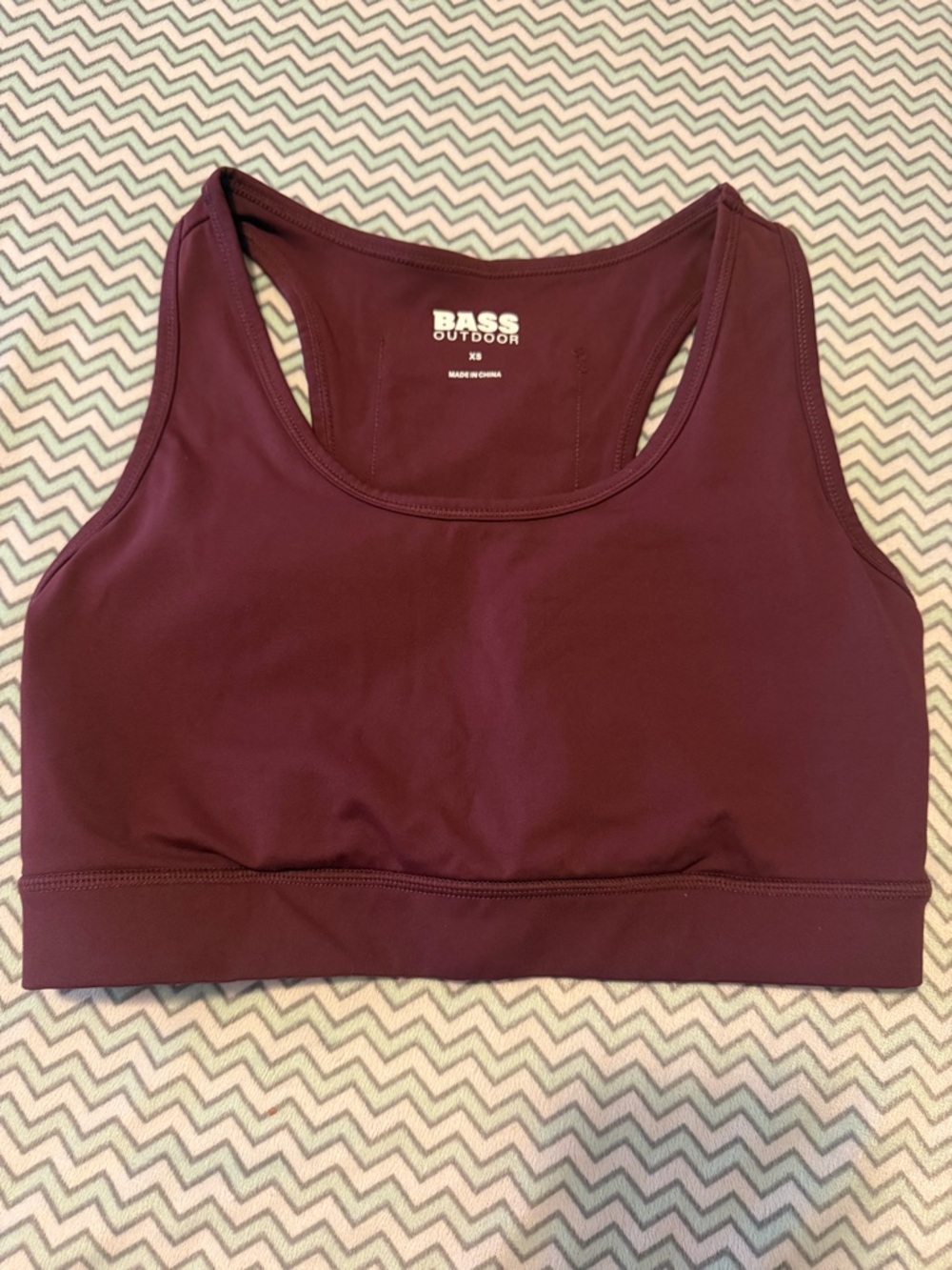 Women's Burgundy Sports Bra